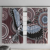 Aboriginal Pattern Bird Window Curtain - Wonder Print Shop
