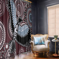 Aboriginal Pattern Bird Window Curtain - Wonder Print Shop