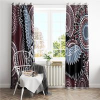 Aboriginal Pattern Bird Window Curtain - Wonder Print Shop