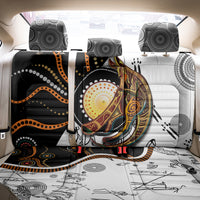 Aboriginal Kangaroo Pattern Dot Art Back Car Seat Cover - Wonder Print Shop