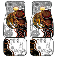 Aboriginal Kangaroo Pattern Dot Art Car Mats - Wonder Print Shop