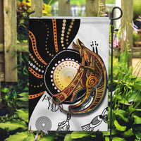 Aboriginal Kangaroo Pattern Dot Art Garden Flag - Wonder Print Shop