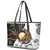 Aboriginal Kangaroo Pattern Dot Art Leather Tote Bag - Wonder Print Shop