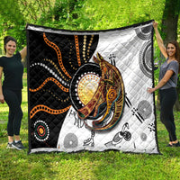 Aboriginal Kangaroo Pattern Dot Art Quilt - Wonder Print Shop