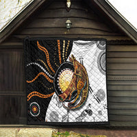 Aboriginal Kangaroo Pattern Dot Art Quilt - Wonder Print Shop