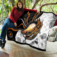 Aboriginal Kangaroo Pattern Dot Art Quilt - Wonder Print Shop