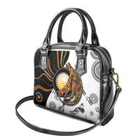 Aboriginal Kangaroo Pattern Dot Art Shoulder Handbag