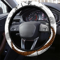 Aboriginal Kangaroo Pattern Dot Art Steering Wheel Cover - Wonder Print Shop