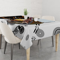 Aboriginal Kangaroo Pattern Dot Art Tablecloth - Wonder Print Shop