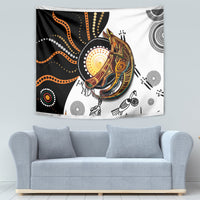 Aboriginal Kangaroo Pattern Dot Art Tapestry - Wonder Print Shop