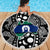 Torest Trait Islands Map Mix Aboriginal Pattern Beach Blanket - Wonder Print Shop