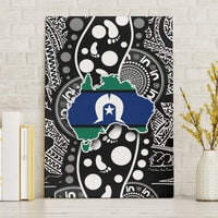 Torest Trait Islands Map Mix Aboriginal Pattern Canvas Wall Art - Wonder Print Shop