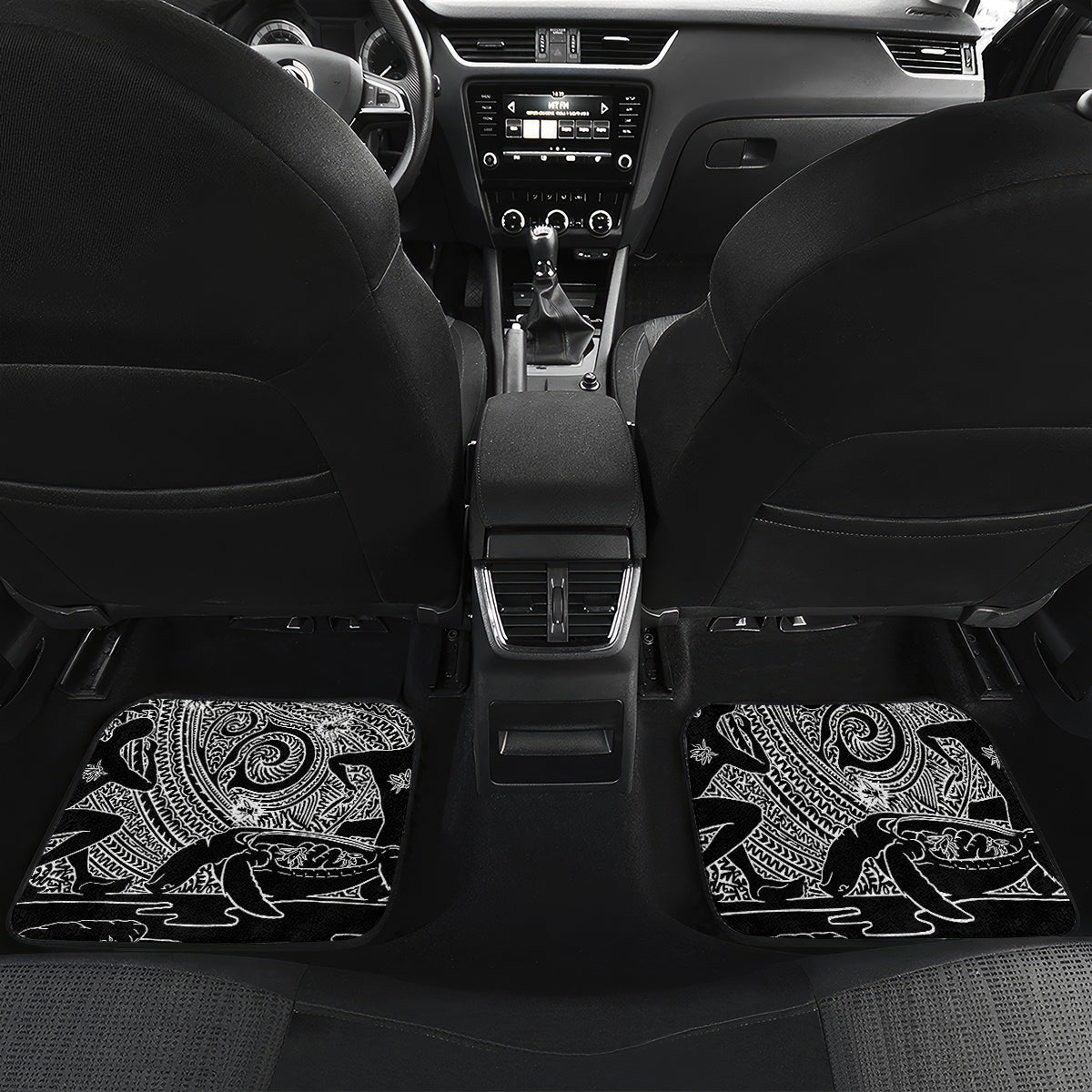 Torest Trait Islands Map Mix Aboriginal Pattern Car Mats - Wonder Print Shop