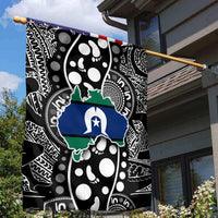Torest Trait Islands Map Mix Aboriginal Pattern Garden Flag - Wonder Print Shop