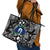 Torest Trait Islands Map Mix Aboriginal Pattern Leather Tote Bag - Wonder Print Shop