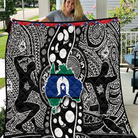 Torest Trait Islands Map Mix Aboriginal Pattern Quilt - Wonder Print Shop