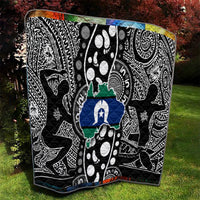 Torest Trait Islands Map Mix Aboriginal Pattern Quilt - Wonder Print Shop