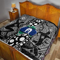 Torest Trait Islands Map Mix Aboriginal Pattern Quilt - Wonder Print Shop