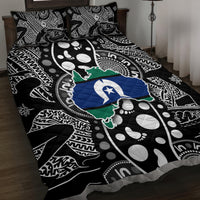 Torest Trait Islands Map Mix Aboriginal Pattern Quilt Bed Set - Wonder Print Shop