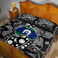 Torest Trait Islands Map Mix Aboriginal Pattern Quilt Bed Set - Wonder Print Shop