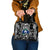 Torest Trait Islands Map Mix Aboriginal Pattern Shoulder Handbag