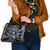 Torest Trait Islands Map Mix Aboriginal Pattern Shoulder Handbag