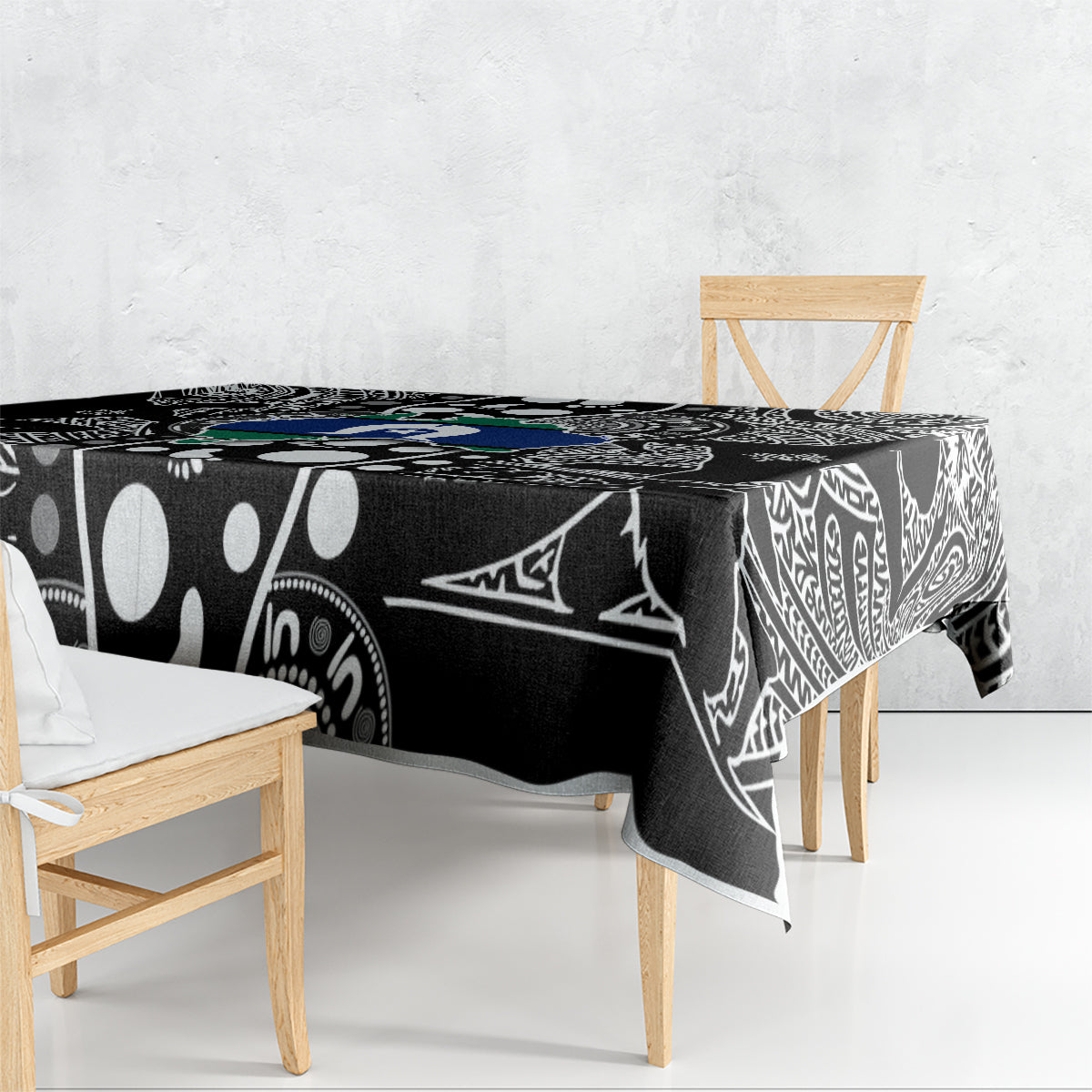 Torest Trait Islands Map Mix Aboriginal Pattern Tablecloth - Wonder Print Shop