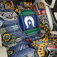 Torest Trait Islands Mix Aboriginal Pattern Back Car Seat Cover - Wonder Print Shop
