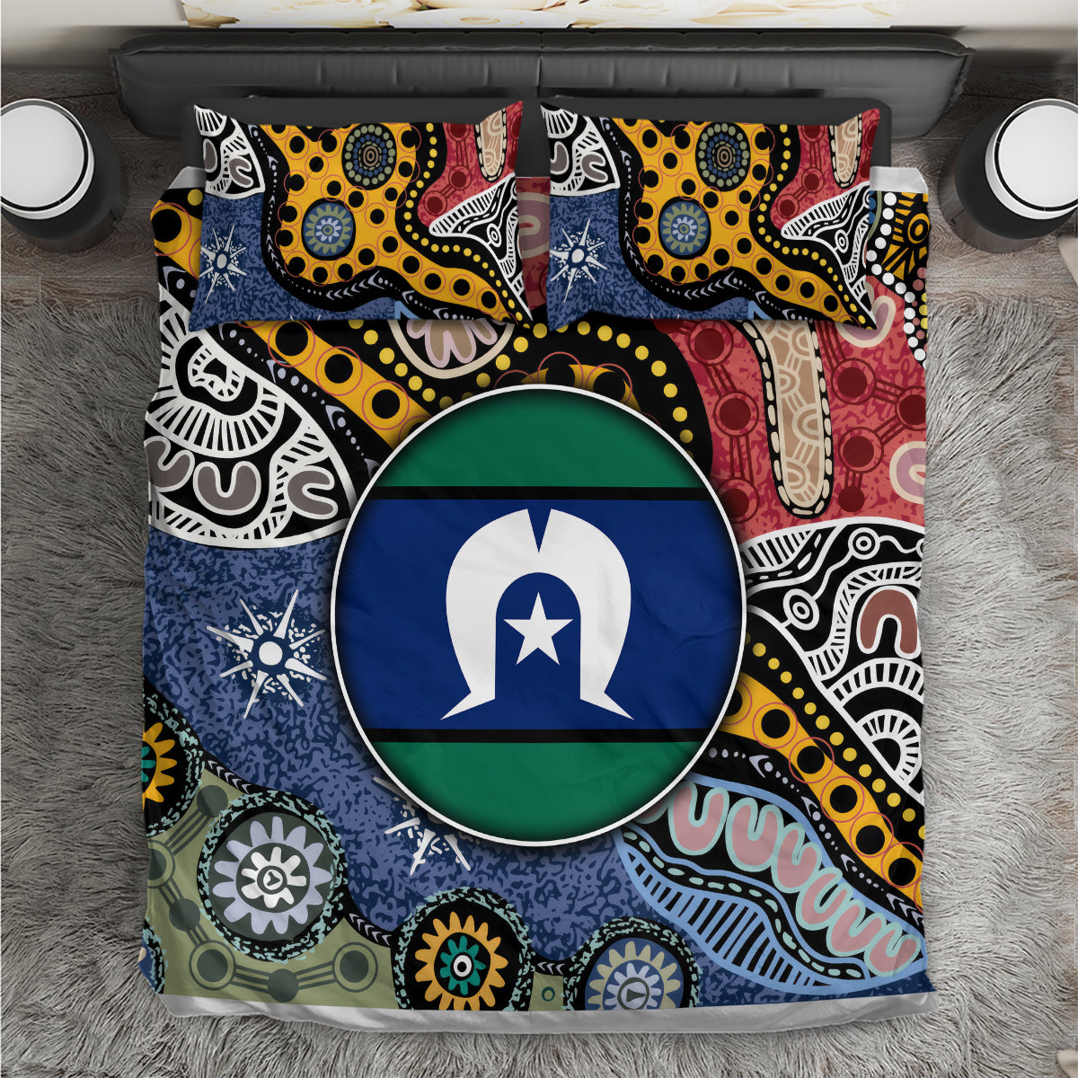 Torest Trait Islands Mix Aboriginal Pattern Bedding Set - Wonder Print Shop
