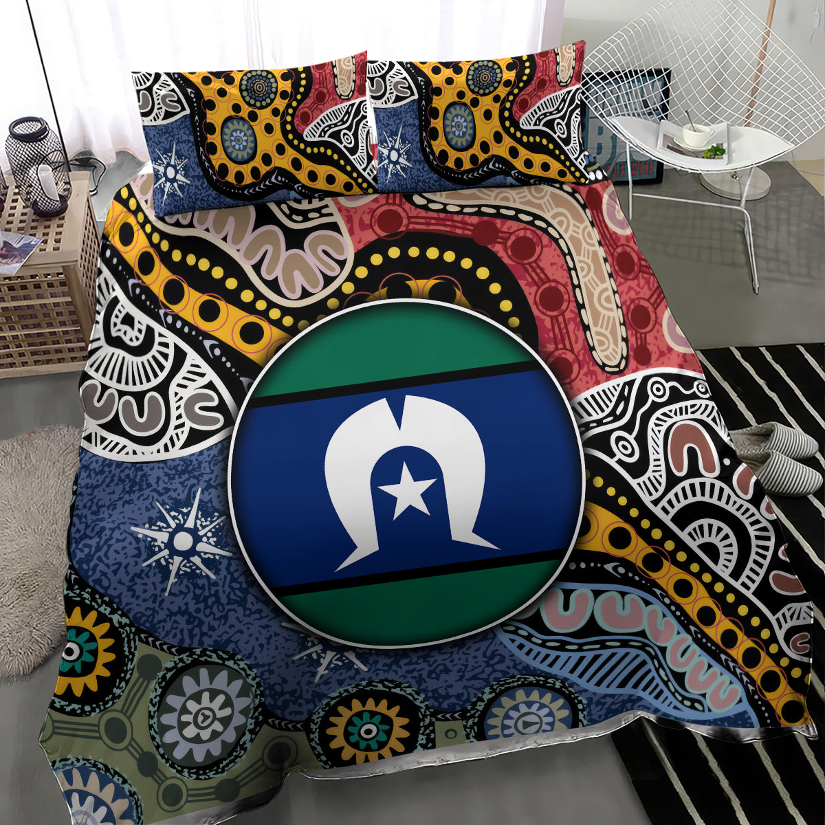 Torest Trait Islands Mix Aboriginal Pattern Bedding Set - Wonder Print Shop