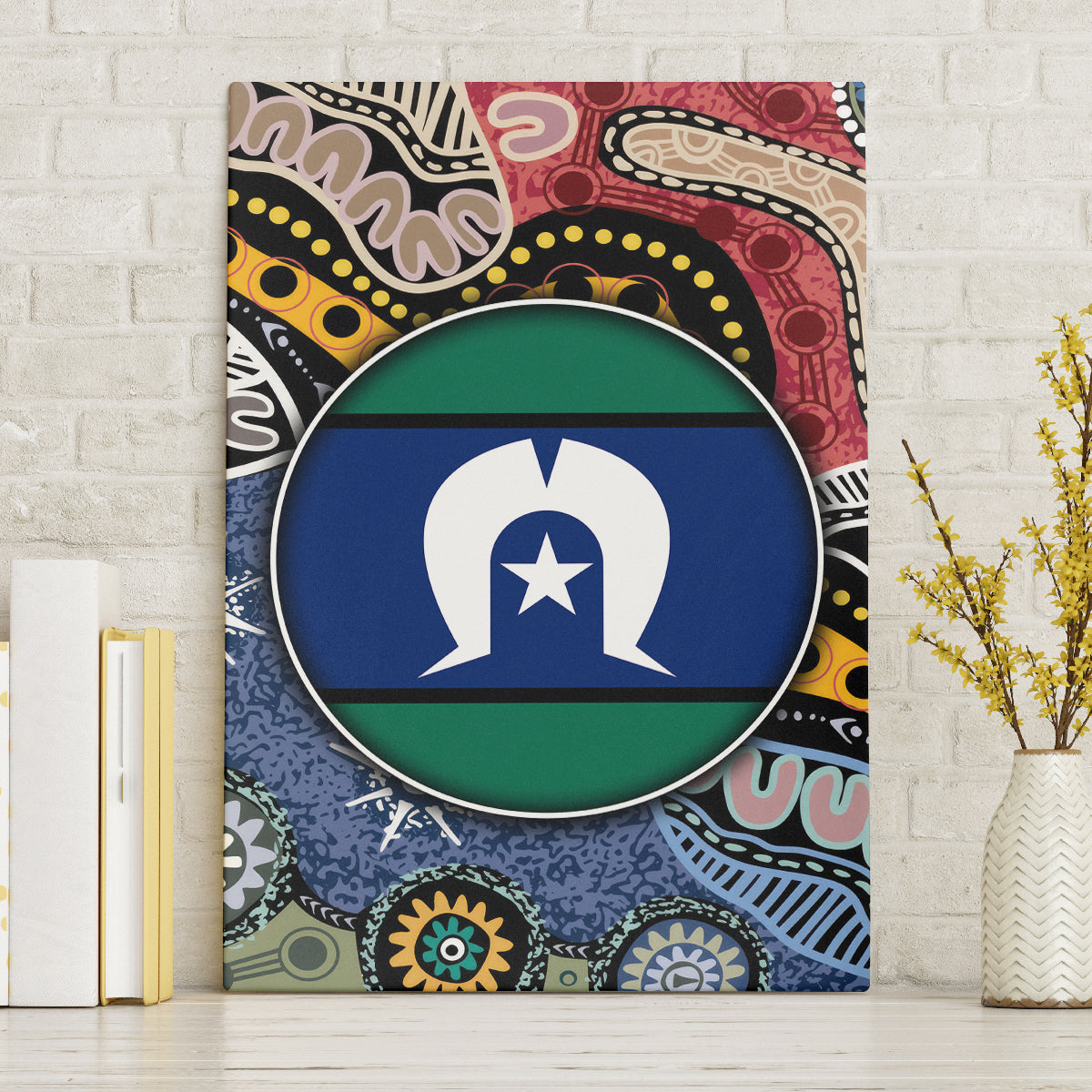 Torest Trait Islands Mix Aboriginal Pattern Canvas Wall Art - Wonder Print Shop
