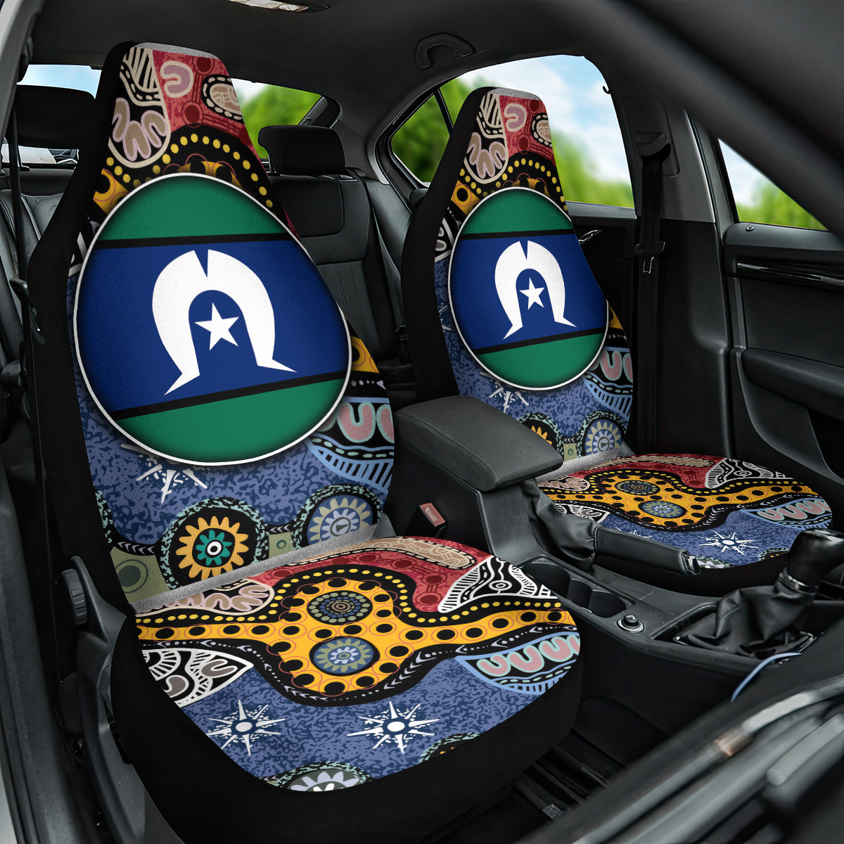 Torest Trait Islands Mix Aboriginal Pattern Car Seat Cover - Wonder Print Shop