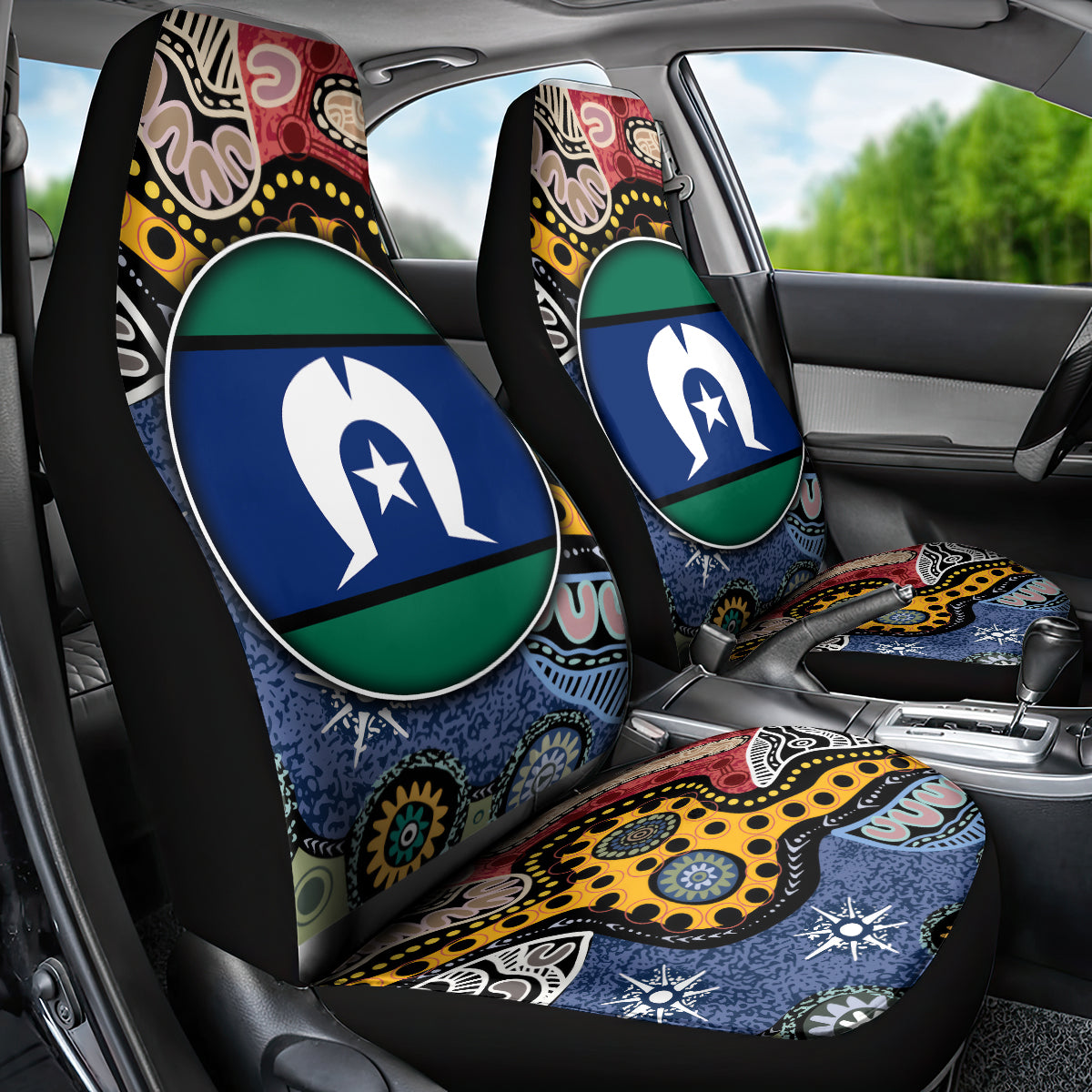 Torest Trait Islands Mix Aboriginal Pattern Car Seat Cover - Wonder Print Shop