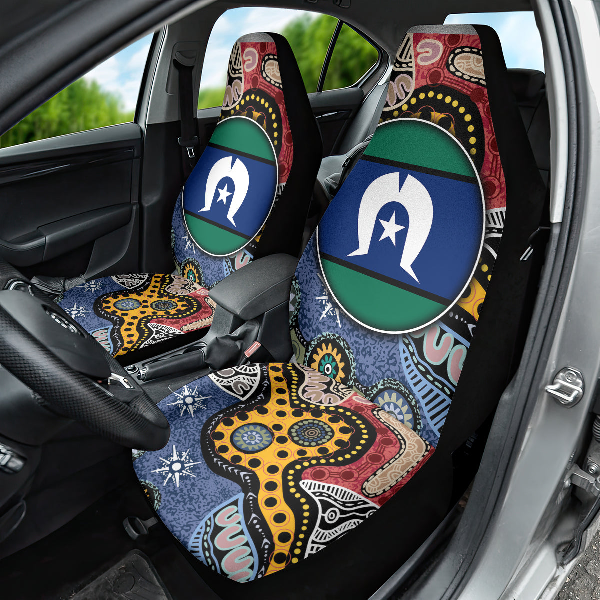 Torest Trait Islands Mix Aboriginal Pattern Car Seat Cover - Wonder Print Shop