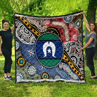Torest Trait Islands Mix Aboriginal Pattern Quilt - Wonder Print Shop