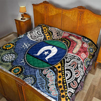 Torest Trait Islands Mix Aboriginal Pattern Quilt - Wonder Print Shop