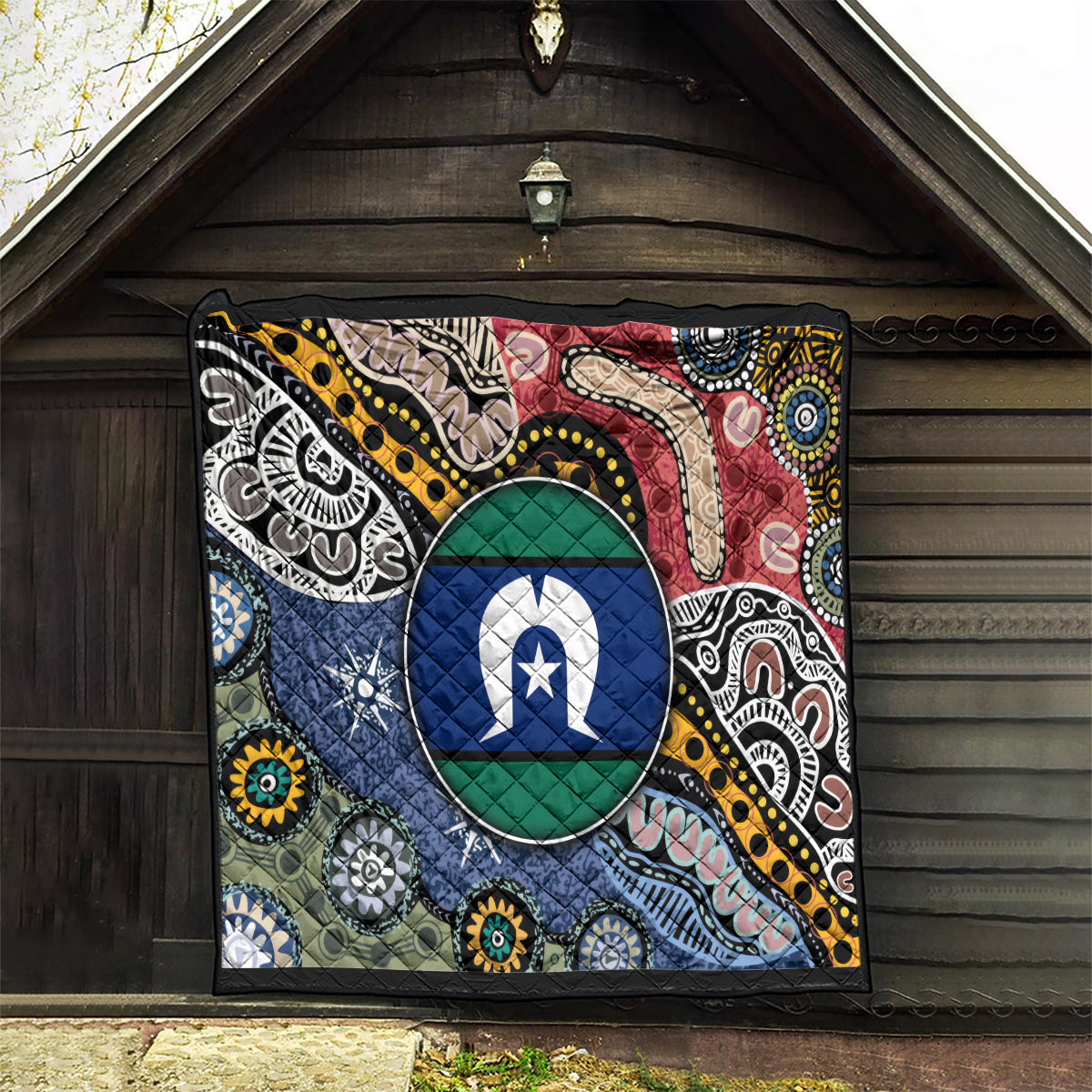 Torest Trait Islands Mix Aboriginal Pattern Quilt - Wonder Print Shop