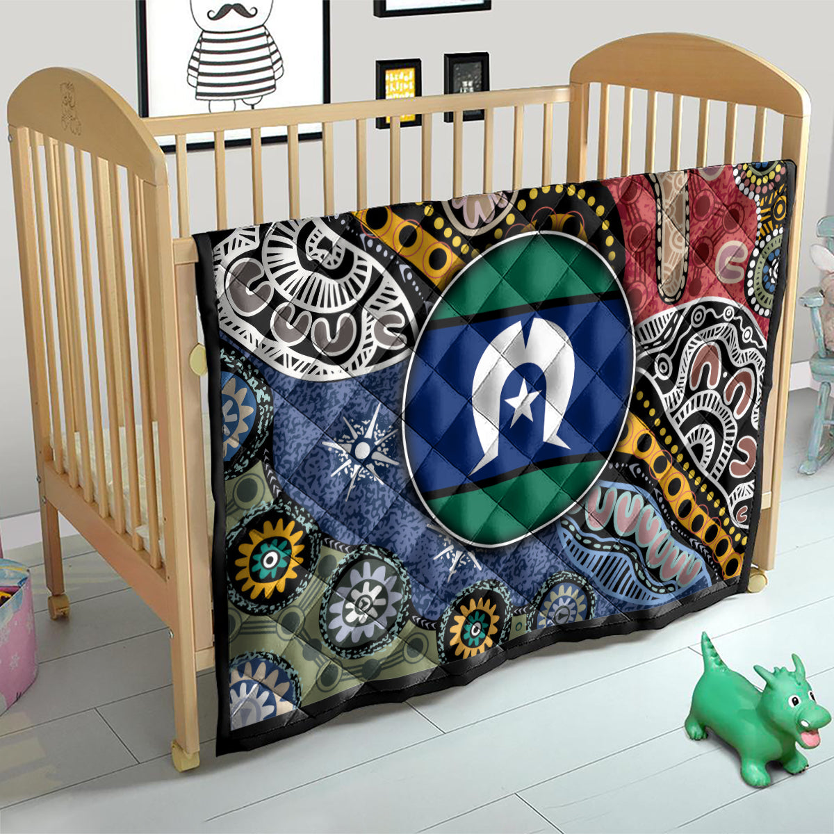 Torest Trait Islands Mix Aboriginal Pattern Quilt - Wonder Print Shop