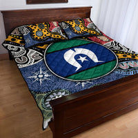 Torest Trait Islands Mix Aboriginal Pattern Quilt Bed Set - Wonder Print Shop