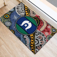 Torest Trait Islands Mix Aboriginal Pattern Rubber Doormat - Wonder Print Shop