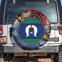Torest Trait Islands Mix Aboriginal Pattern Spare Tire Cover - Wonder Print Shop