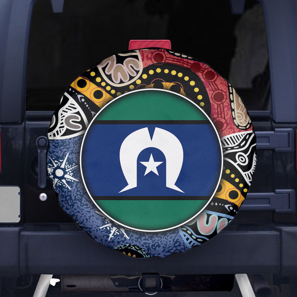 Torest Trait Islands Mix Aboriginal Pattern Spare Tire Cover - Wonder Print Shop