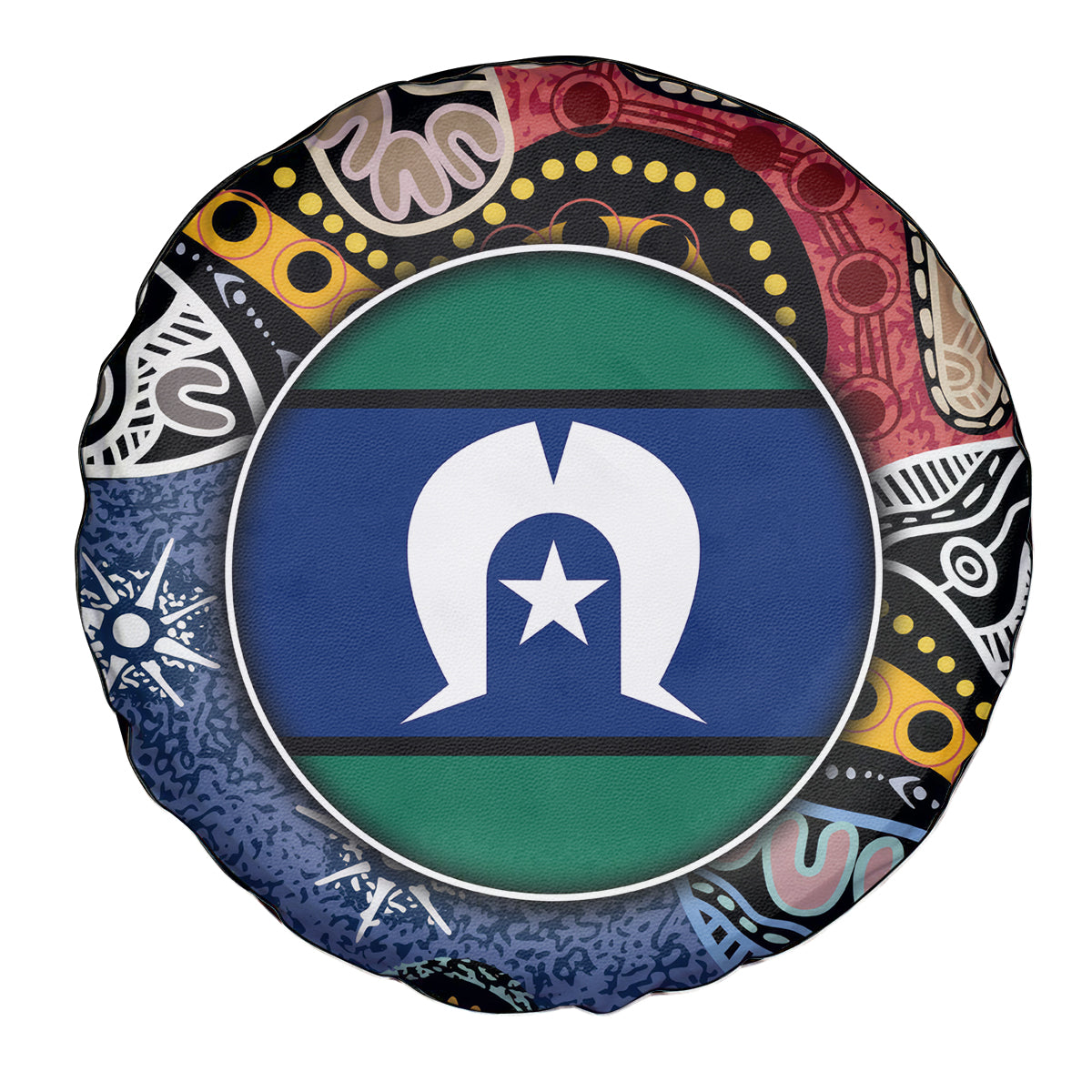 Torest Trait Islands Mix Aboriginal Pattern Spare Tire Cover - Wonder Print Shop