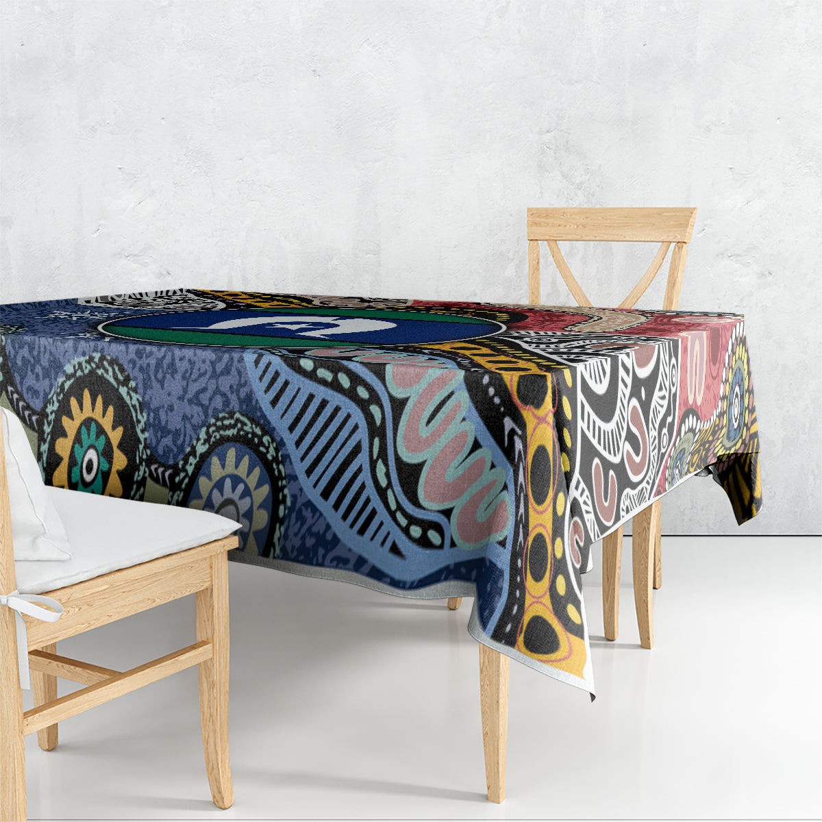 Torest Trait Islands Mix Aboriginal Pattern Tablecloth - Wonder Print Shop