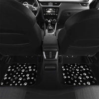 Judging You Silently Car Mats Black Cat Playful Monochrome Paw Print