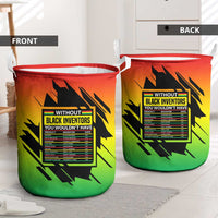 Without Black Inventors Educational List Laundry Basket Black History Month African