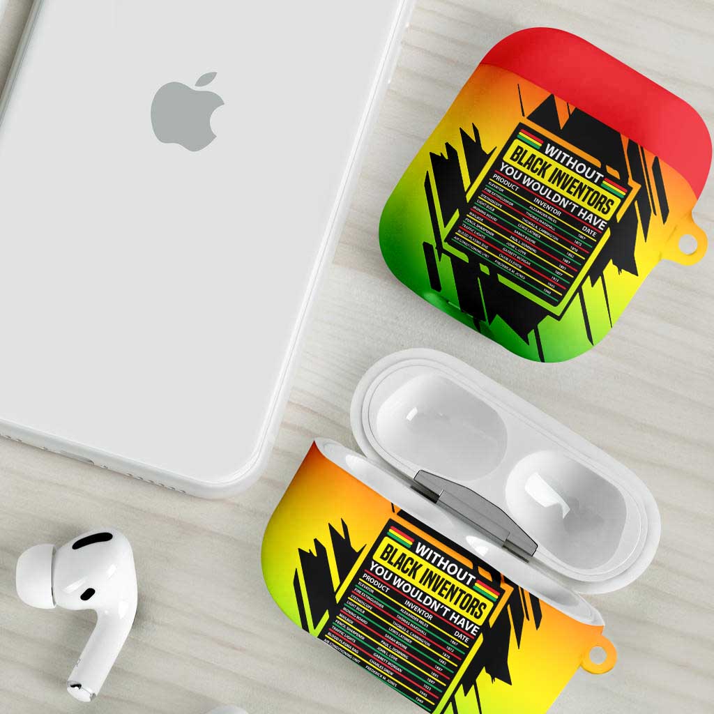 Without Black Inventors Educational List AirPods Case Black History Month African