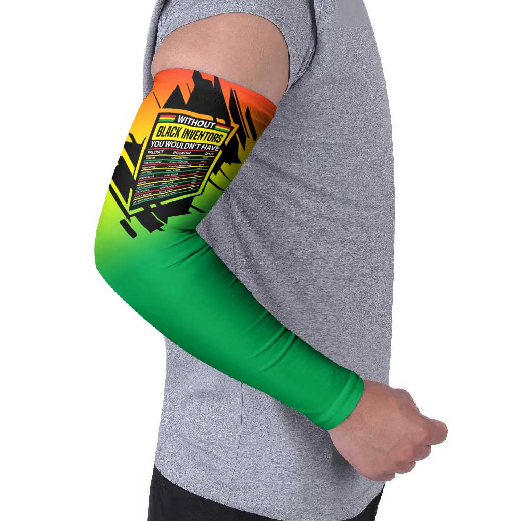 Without Black Inventors Educational List Arm Sleeves Black History Month African