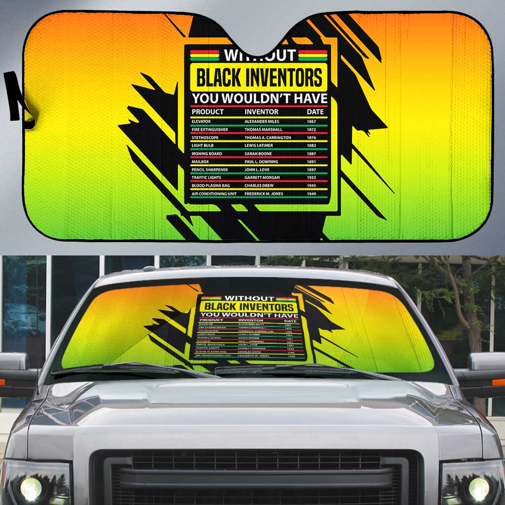 Without Black Inventors Educational List Auto Sun Shade Black History Month African