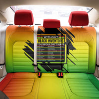 Without Black Inventors Educational List Back Car Seat Cover Black History Month African